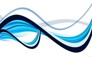 Blue Wave Vector drawing