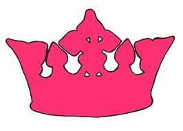 Pink Crown Clip Art drawing