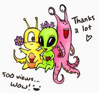 Ä°llustration of Cute Aliens
