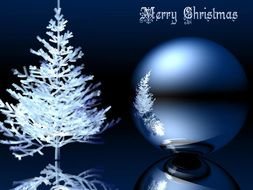 dark blue Christmas Desktop