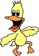 Cartoon Ducks Clip Art drawing