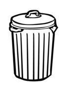 Trash Can as a graphic illustration