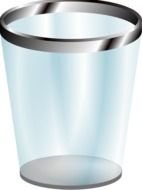 Empty Trash Can Clip Art drawing
