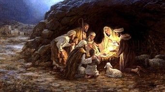 Christmas Baby Jesus drawing