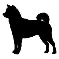 Shiba Inu Dog Silhouette Clip Art