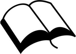 Open Bible Clip Art Black And White N2