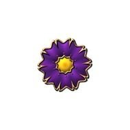 Purple And Yellow Flower Gem Via Polyvore