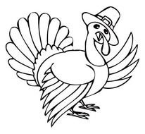 Cute Turkey Coloring Pages N2