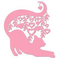 Stretching Cat Heart Vines