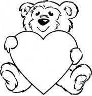 Valentines Day Teddy Bear Coloring Pages N2