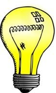incandescent light bulb drawing