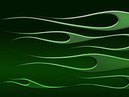 Green Flame drawing