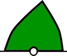 Conical Buoy Green By Seafish Symbol IALA A