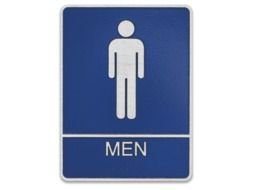 Mens Room Sign drawing