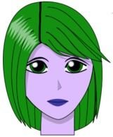 Blue Eyes Brown Hair Girl Clip Art