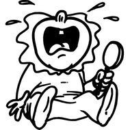 Baby Crying Clip Art N76