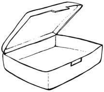 Open Lunch Box Clip Art N3
