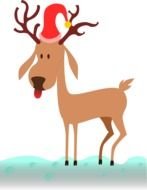 Cartoon Reindeer Clip Art N24