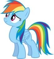 nice blue Rainbow Dash drawing