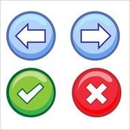 Web Arrow Buttons Art