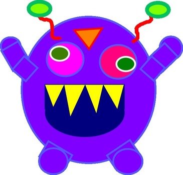 Blue Monster Clip Art N4