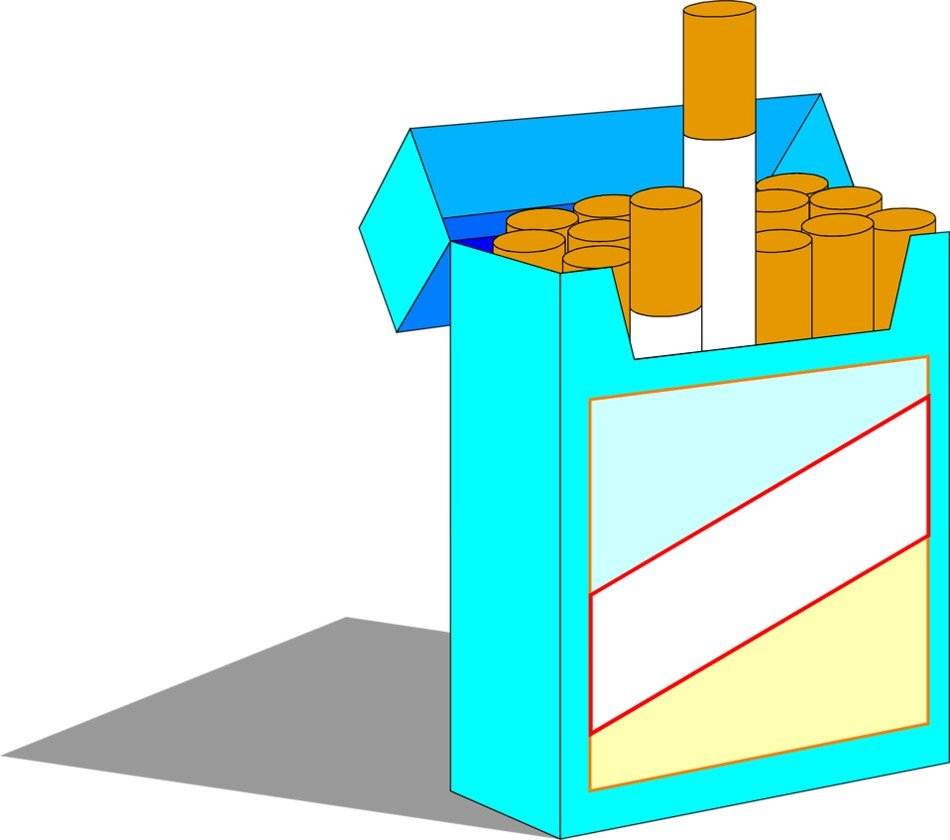 Cigarette Pack Clip Art darwing