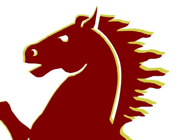 Blue Mustang Horse Clip Art N2