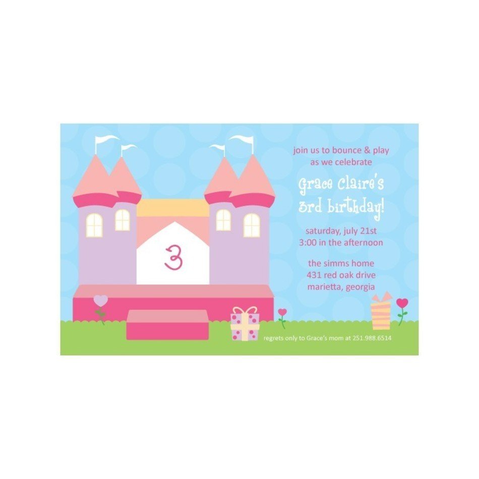 Party Invitations Pool Clip Art Sweet Wishes 20 Girls Bounce