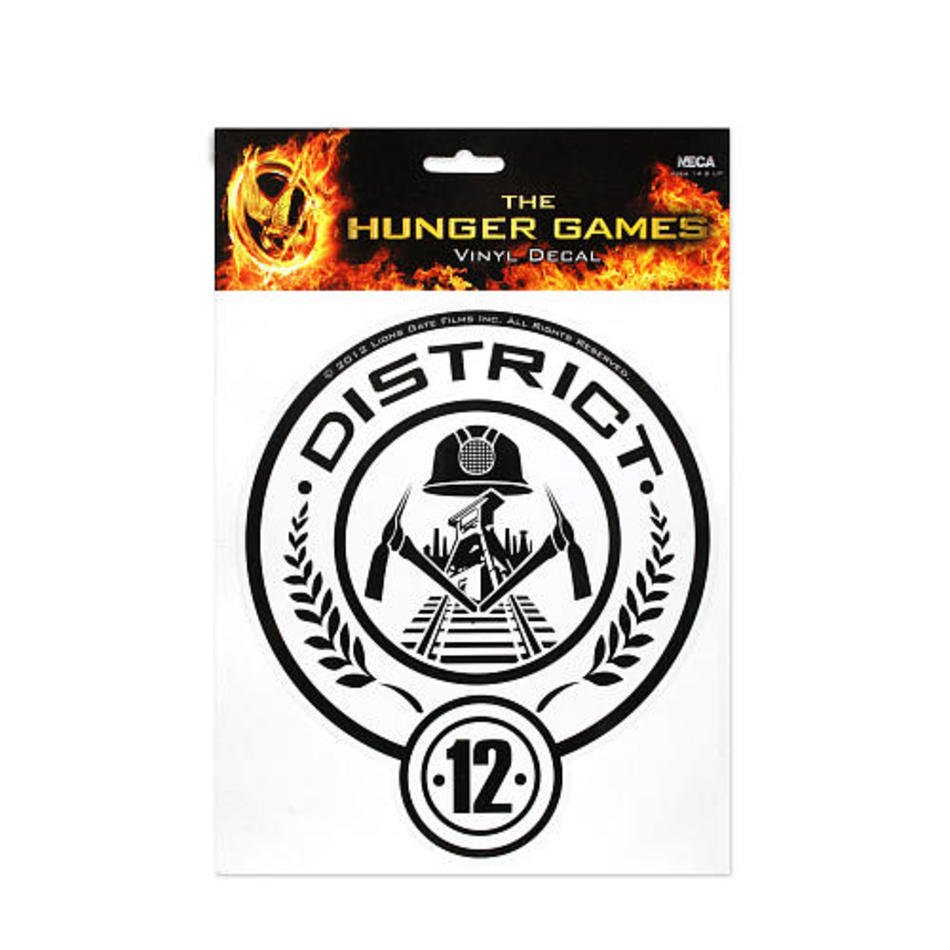The Hunger Games Movie Vinyl Decals District 12 NECA 1001682
