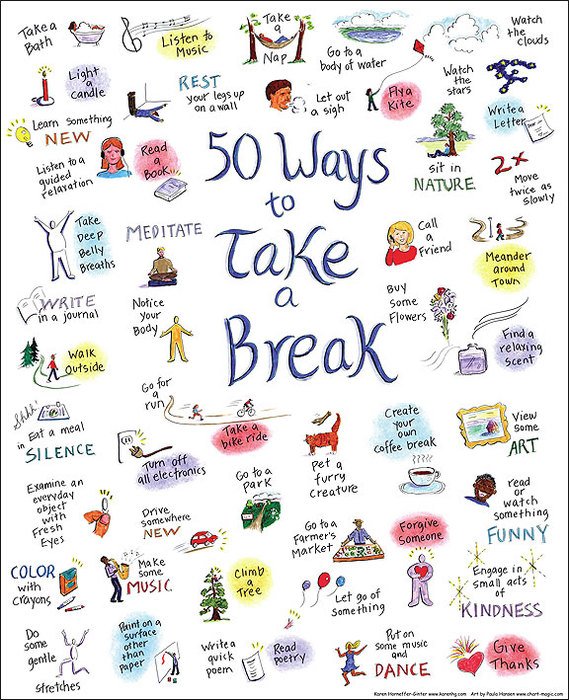 50 Ways To Relax