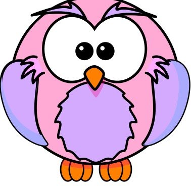 Purple Owl Clip Art N15