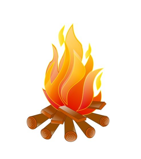 Campfire Cartoon Clip Art N18 free image download