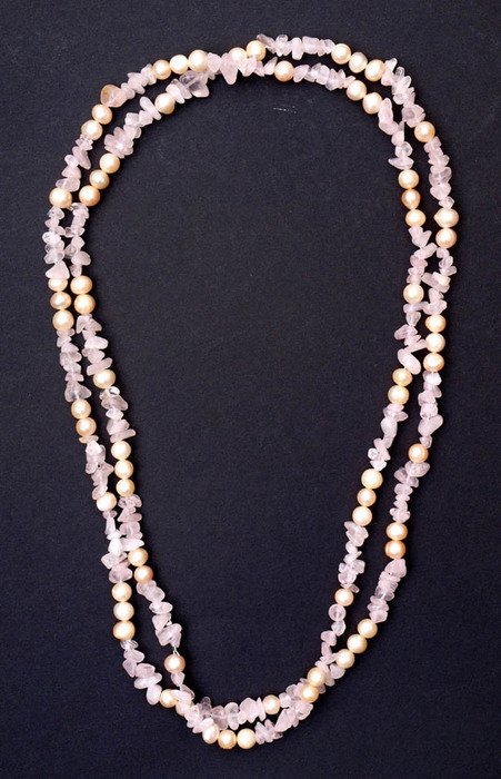 beads on a black background
