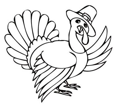 Cute Turkey Coloring Pages N2