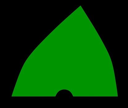 Conical Buoy Green By Seafish Symbol IALA A