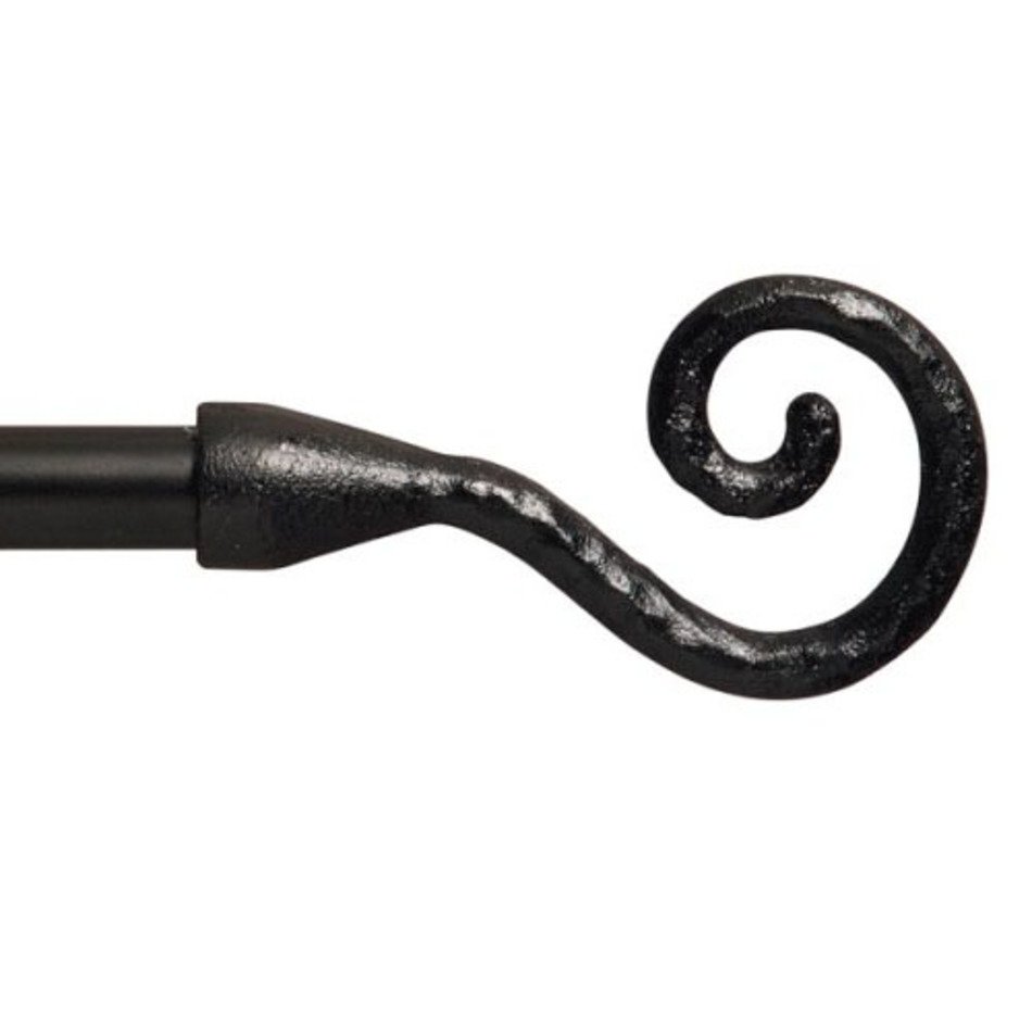 Black Wrought Iron Curtain Rods