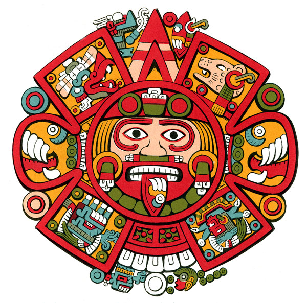 Aztec Calendar Drawings free image download