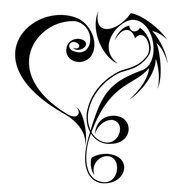 Tribal Heart Tattoo Designs Love