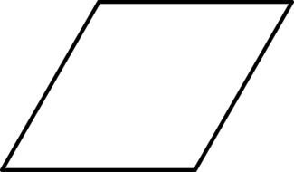 Rhombus Shape Clip Art drawing