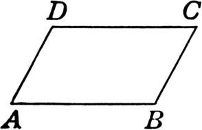 math parallelogram as picture for clipart