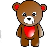 Standing Bear Clip Art N11