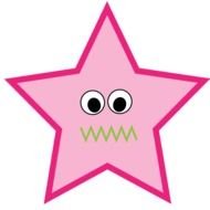 Cute Pink Twinkle Little Star Clip Art