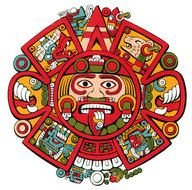Aztec Calendar Drawings