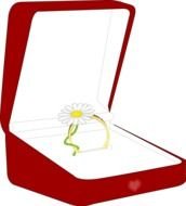 Free Clip Art Engagement Ring drawing