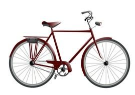 Bicycle Vector Clip Art drawing