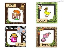 Rhyming Words cards drawing