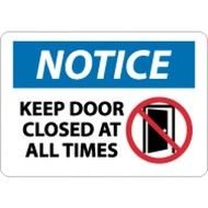 Keep Door Closed Sign N7
