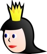 Cartoon Queen Clip Art drawing
