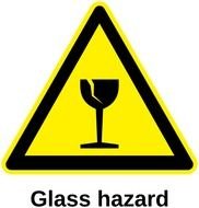 Share Glass Hazard Label Clipart With You Friends