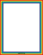 Clip art of Rainbow Border